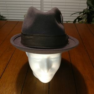 Brixton - Gain Fedora - Grey/Grey/Gold GYGLD